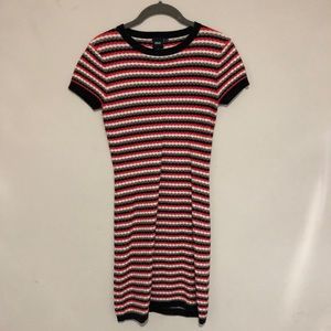 Super fun ASOS striped knit t-shirt dress